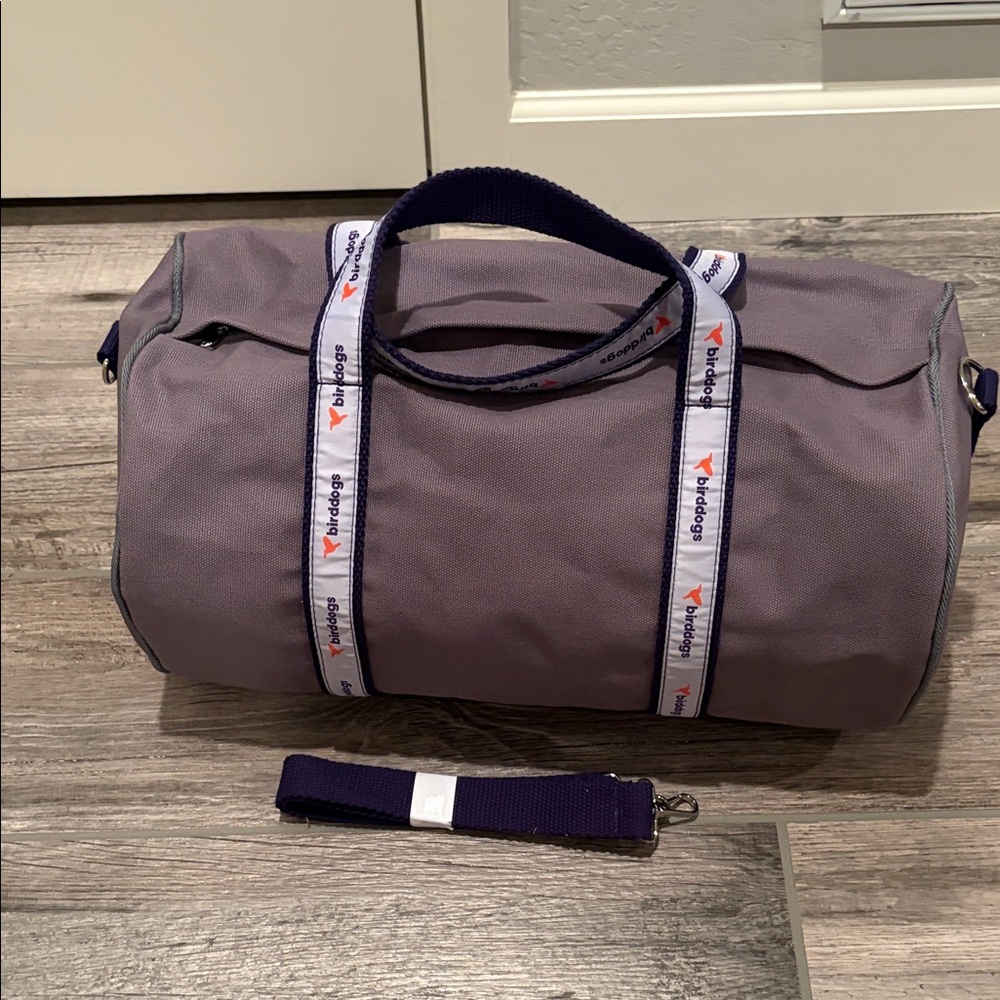 Birddogs grey/purple Duffel Bag brand new